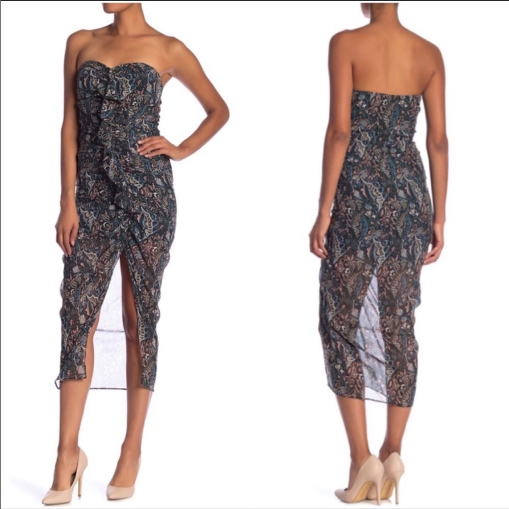 Veronica Beard Peyton Silk Strapless Ruched Dress